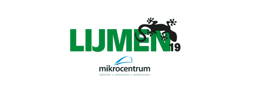 lijm event 2019 logo and Mikkrocentrum logo