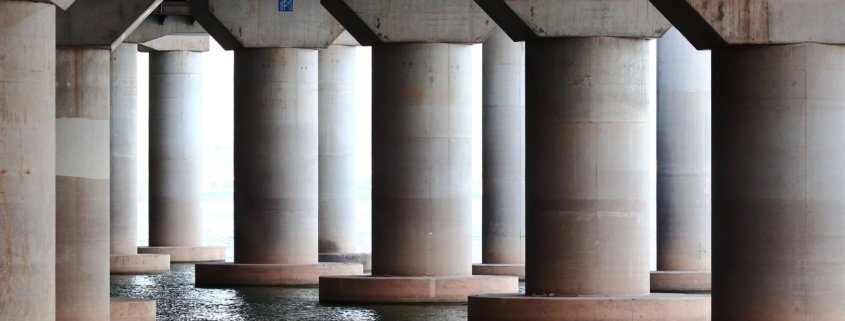 sealants for bridge foundation applied to bridge footing under water